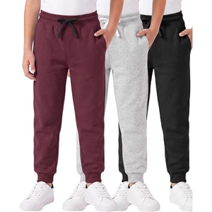 image:image3 Pack Boys Cotton Fleece Joggers Sweatpants Athletic Pants Pockets KidsSet B