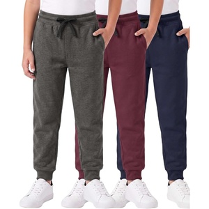 image:image3 Pack Boys Cotton Fleece Joggers Sweatpants Athletic Pants Pockets KidsSet D