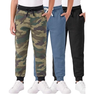 image:image3 Pack Boys Cotton Fleece Joggers Sweatpants Athletic Pants Pockets KidsSet G