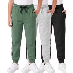 image:image3 Pack Boys Cotton Fleece Joggers Sweatpants Athletic Pants Pockets KidsSet J