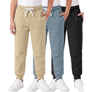 image:image3 Pack Boys Cotton Fleece Joggers Sweatpants Athletic Pants Pockets KidsSet K