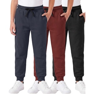 image:image3 Pack Boys Cotton Fleece Joggers Sweatpants Athletic Pants Pockets KidsSet L