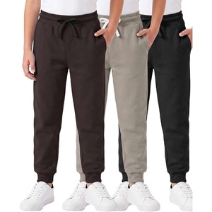 image:image3 Pack Boys Cotton Fleece Joggers Sweatpants Athletic Pants Pockets KidsSet N
