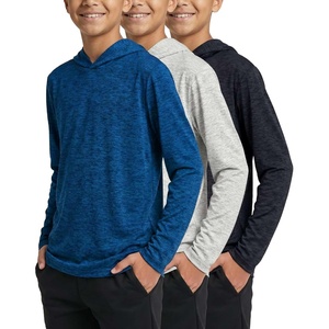 image:image3 Pack Boys Dry Fit Hoodies Long Sleeve Athletic Sweatshirts Teen KidsSet P