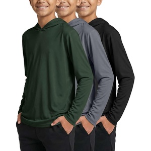 image:image3 Pack Boys Dry Fit Hoodies Long Sleeve Athletic Sweatshirts Teen KidsSet Q