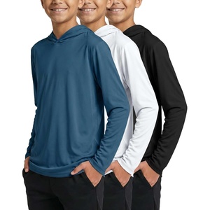 image:image3 Pack Boys Dry Fit Hoodies Long Sleeve Athletic Sweatshirts Teen KidsSet R