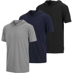 image:image3 Pack Boys Dry Fit Short Sleeve Hoodie Athletic Hooded Sweatshirt YouthSet 10