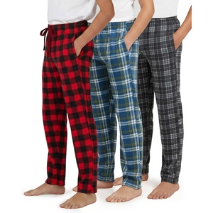 image:image3 Pack Boys Fleece Pajama Pants Sleepwear PJs Kids Teens Bottoms PocketsSet 8