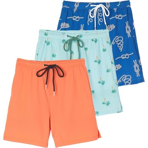 image:image3 Pack Boys Swim Trunks 2 in 1 Board Shorts Bathing Suit Liner Kids TeensSet 2