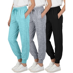 image:image3 Pack Girls Dry Fit Sweatpants Joggers Athletic Pants Teens Kids HikingSet 5