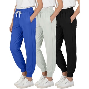 image:image3 Pack Girls Dry Fit Sweatpants Joggers Athletic Pants Teens Kids HikingSet 8
