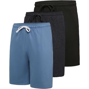 image:image3 Pack Mens 9 Fleece Lounge Shorts Casual Sleep Gym Athletic with PocketsSet 3