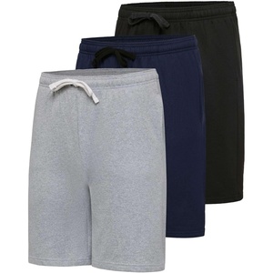 image:image3 Pack Mens 9 Fleece Lounge Shorts Casual Sleep Gym Athletic with PocketsSet 4