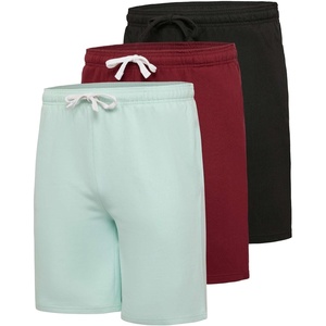 image:image3 Pack Mens 9 Fleece Lounge Shorts Casual Sleep Gym Athletic with PocketsSet 5