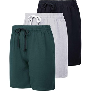 image:image3 Pack Mens Cotton French Terry Sweat Shorts Casual Lounge with PocketsSet 1