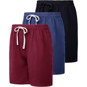 image:image3 Pack Mens Cotton French Terry Sweat Shorts Casual Lounge with PocketsSet 2