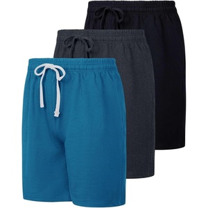 image:image3 Pack Mens Cotton French Terry Sweat Shorts Casual Lounge with PocketsSet 4