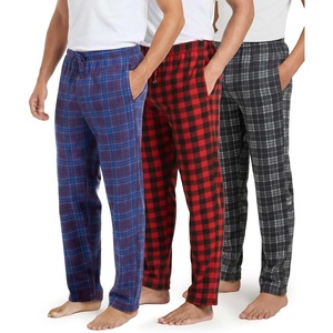 image:image3 Pack Mens Fleece Pajama Pants Soft Sleep Lounge Casual PJ Bottom PocketsSet B