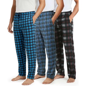 image:image3 Pack Mens Fleece Pajama Pants Soft Sleep Lounge Casual PJ Bottom PocketsSet D