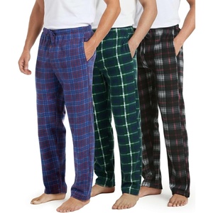 image:image3 Pack Mens Fleece Pajama Pants Soft Sleep Lounge Casual PJ Bottom PocketsSet E