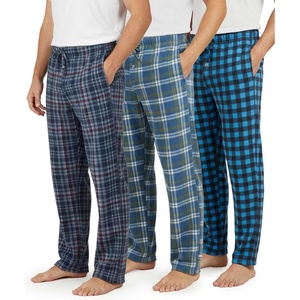 image:image3 Pack Mens Fleece Pajama Pants Soft Sleep Lounge Casual PJ Bottom PocketsSet G