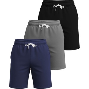 image:image3 Pack Mens French Terry Cotton Shorts Casual Lounge Sweatshorts PocketsSet 1