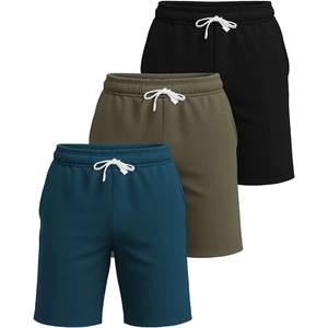 image:image3 Pack Mens French Terry Cotton Shorts Casual Lounge Sweatshorts PocketsSet 3
