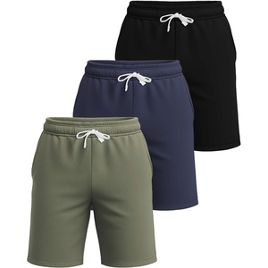 image:image3 Pack Mens French Terry Cotton Shorts Casual Lounge Sweatshorts PocketsSet 4