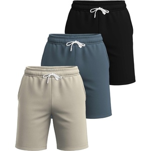 image:image3 Pack Mens French Terry Cotton Shorts Casual Lounge Sweatshorts PocketsSet 5