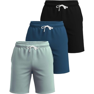 image:image3 Pack Mens French Terry Cotton Shorts Casual Lounge Sweatshorts PocketsSet 6