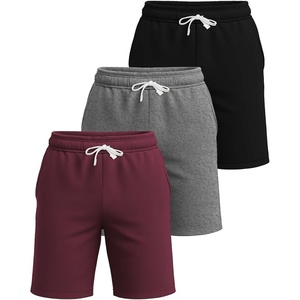 image:image3 Pack Mens French Terry Cotton Shorts Casual Lounge Sweatshorts PocketsSet 7