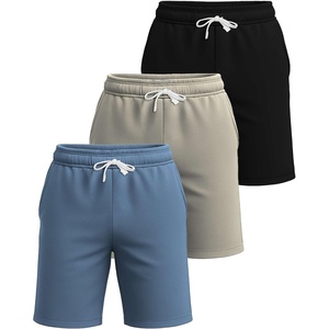 image:image3 Pack Mens French Terry Cotton Shorts Casual Lounge Sweatshorts PocketsSet 8