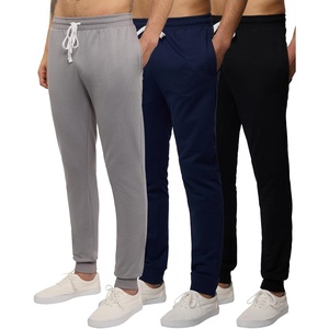 image:image3 Pack Mens French Terry Joggers Sweatpants Cotton Lounge Gym with PocketsSet 7