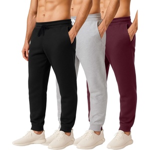 image:image3 Pack Mens Sweatpants Cotton Fleece Joggers Workout Lounge Gym PantsSet B