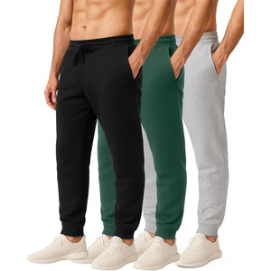 image:image3 Pack Mens Sweatpants Cotton Fleece Joggers Workout Lounge Gym PantsSet C