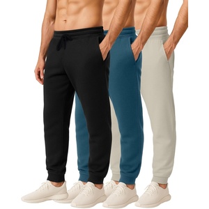 image:image3 Pack Mens Sweatpants Cotton Fleece Joggers Workout Lounge Gym PantsSet L