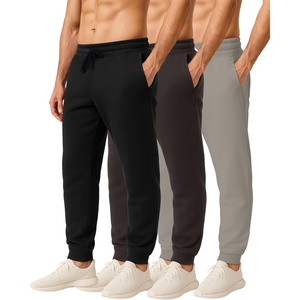 image:image3 Pack Mens Sweatpants Cotton Fleece Joggers Workout Lounge Gym PantsSet M