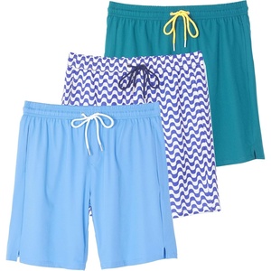 image:image3 Pack Mens Swim Trunks Board Shorts Bathing Suit Compression Liner BeachSet 3