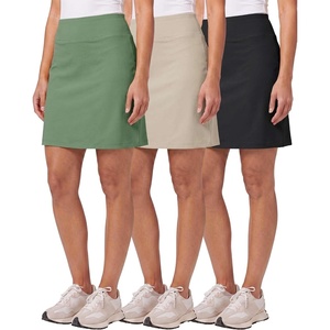 image:image3 Pack Womens 20 Skorts Skirts Knee Length Golf Tennis Athletic PocketsSet 2