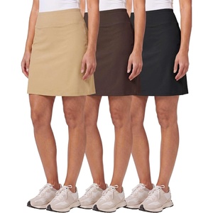 image:image3 Pack Womens 20 Skorts Skirts Knee Length Golf Tennis Athletic PocketsSet 6