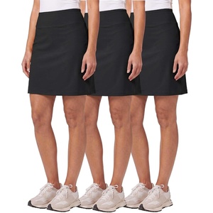 image:image3 Pack Womens 20 Skorts Skirts Knee Length Golf Tennis Athletic PocketsSet 9