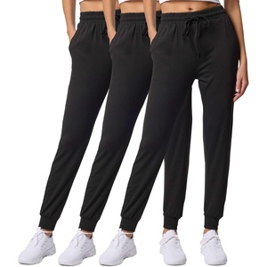 image:image3 Pack Womens Joggers Sweatpants Lounge Pants Yoga Workout Pajama PocketsSet 1