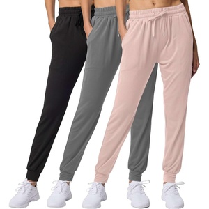image:image3 Pack Womens Joggers Sweatpants Lounge Pants Yoga Workout Pajama PocketsSet 15