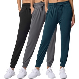 image:image3 Pack Womens Joggers Sweatpants Lounge Pants Yoga Workout Pajama PocketsSet 9