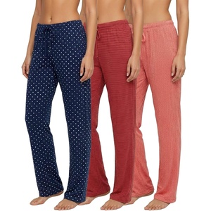 image:image3 Pack Womens Pajama Pants Soft Lounge PJ Bottoms Comfy Sleepwear PijamasSoft Knit Set D