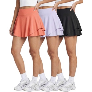 image:image3 Pack Womens Skorts Athletic Tennis Golf Flowy Skirt Mini Shorts PocketsSet 3