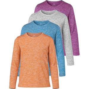 image:image4 Pack Girls Dry Fit Long Sleeve Shirts Athletic Activewear Teens Tops TeeSet 5