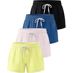 image:image4 Pack Girls Dry Fit Shorts Athletic Running Teen Kids Basketball PocketsSet 12