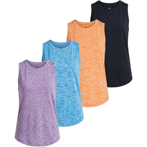 image:image4 Pack Girls Dry Fit Tank Tops Sleeveless Athletic Kids Teens Tween TanksSet 3