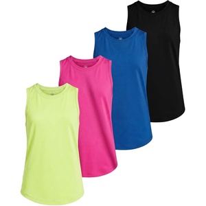 image:image4 Pack Girls Dry Fit Tank Tops Sleeveless Athletic Kids Teens Tween TanksSet 5